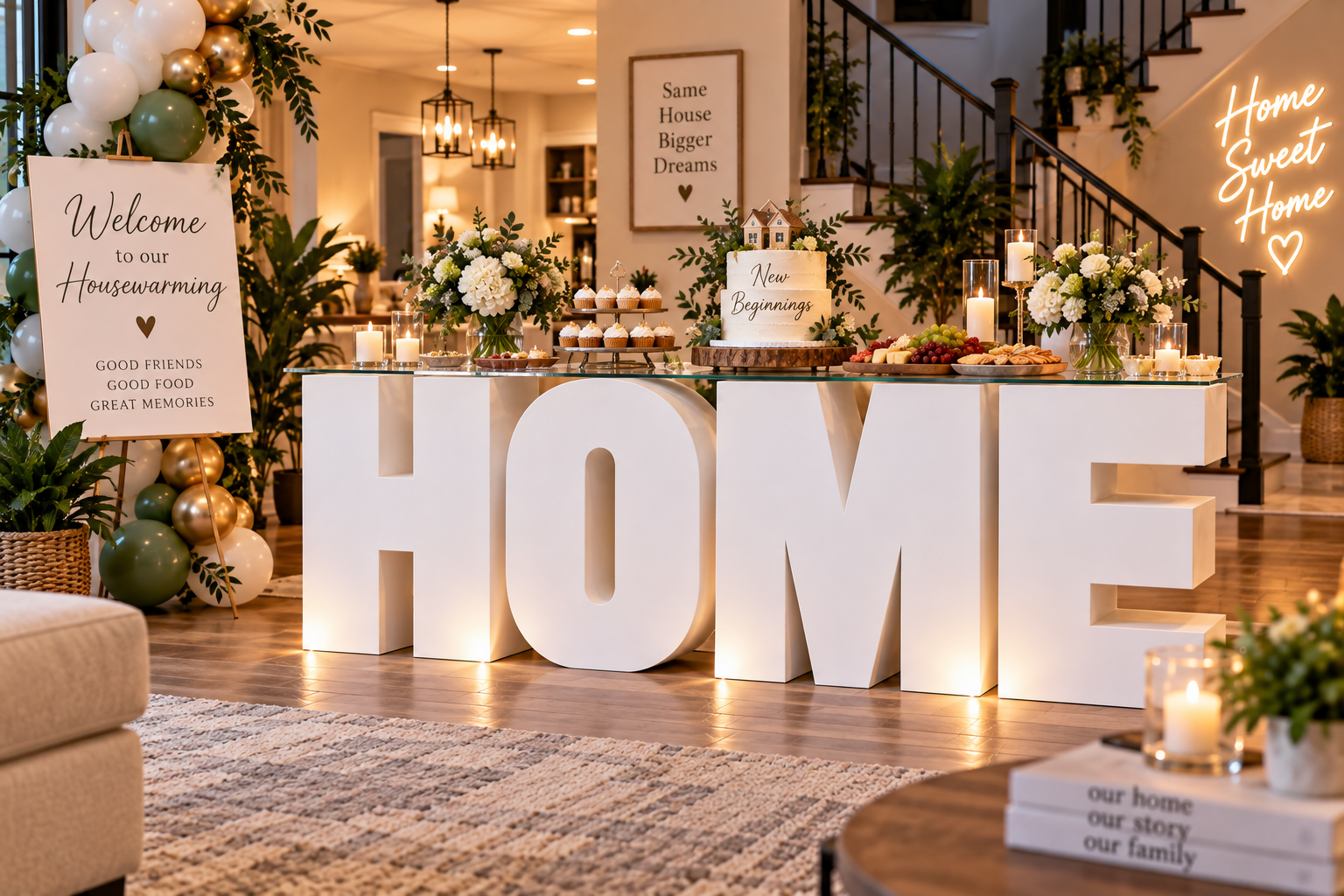 HOME foam letter set