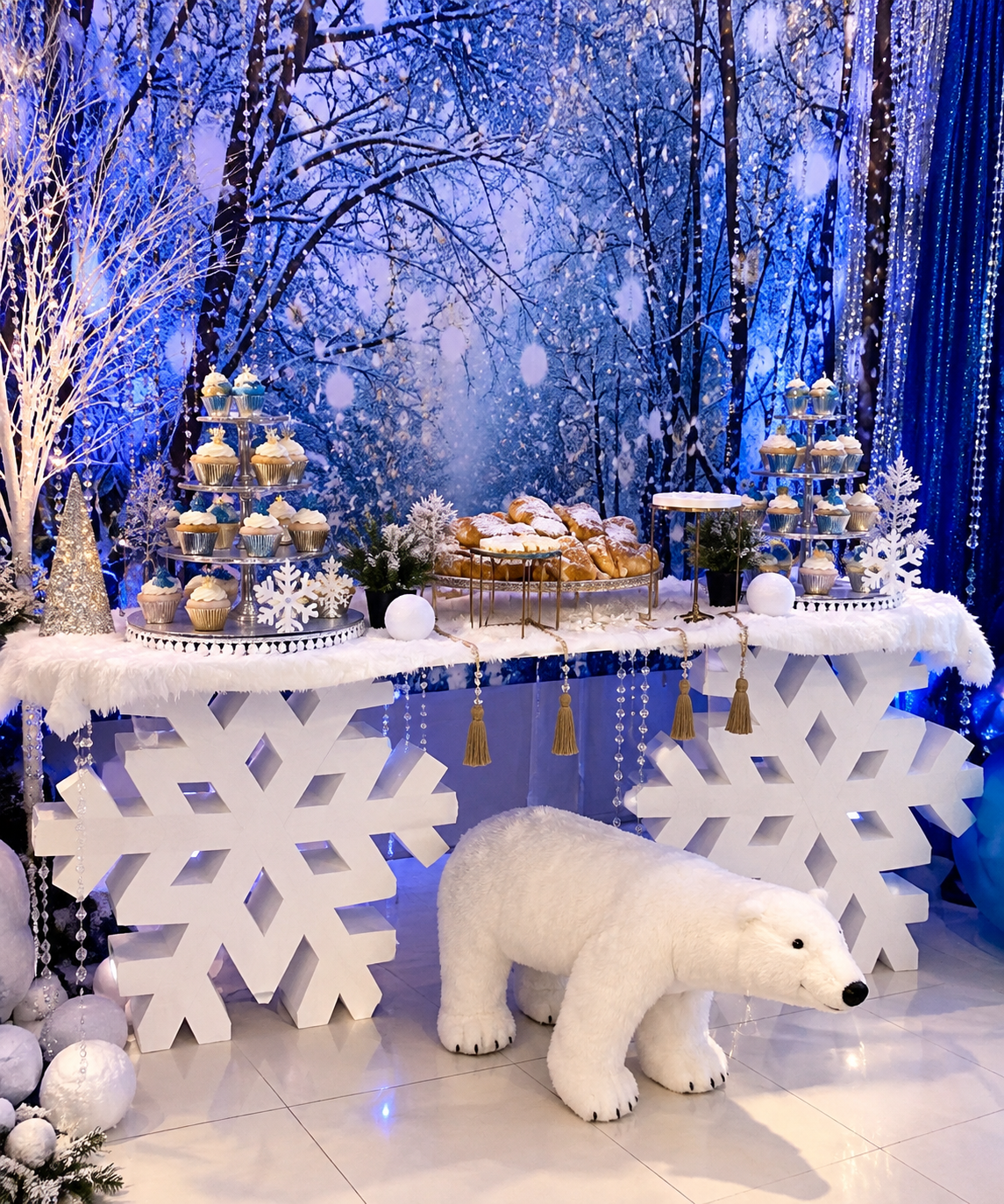 ❄️ SNOWFLAKE FOAM TABLE BASE / DECOR SIGN ❄️