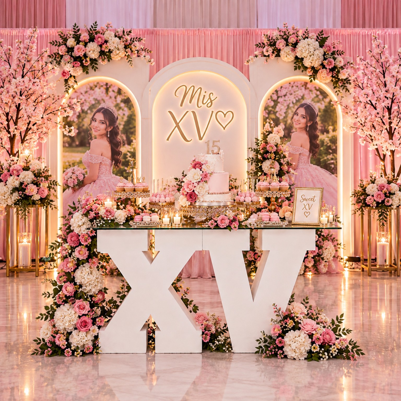 XV foam letters