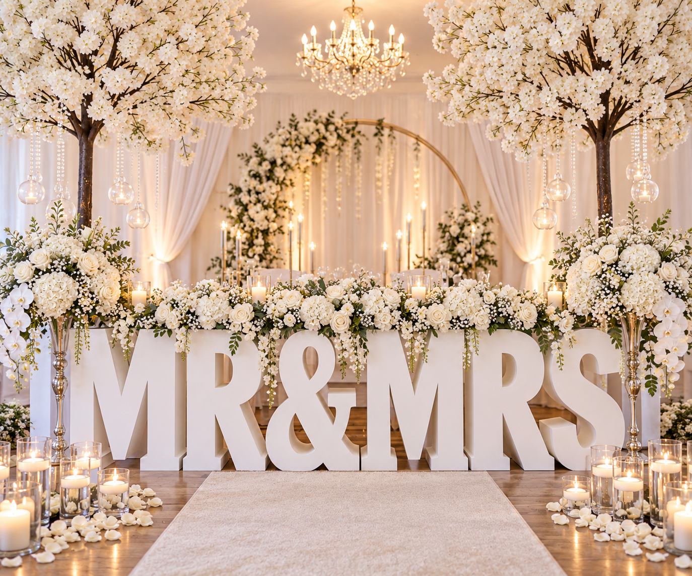 MR & MRS foam letters