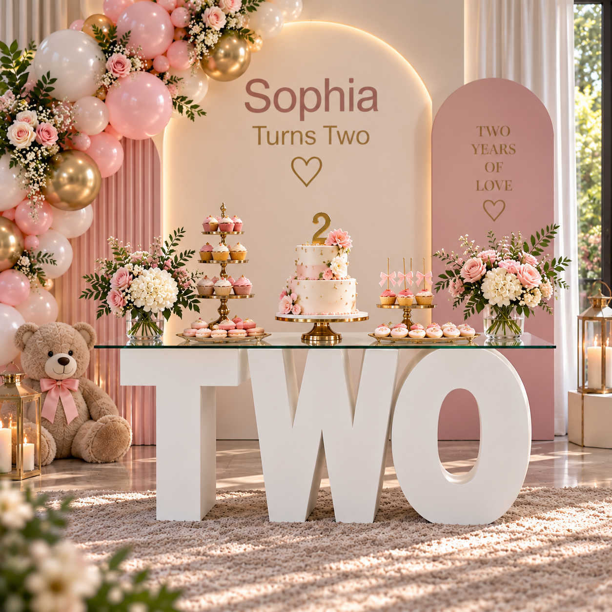 TWO foam letter set