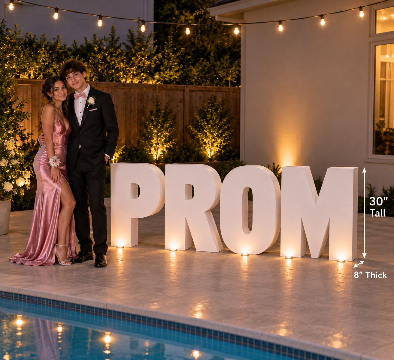 PROM foam letter set