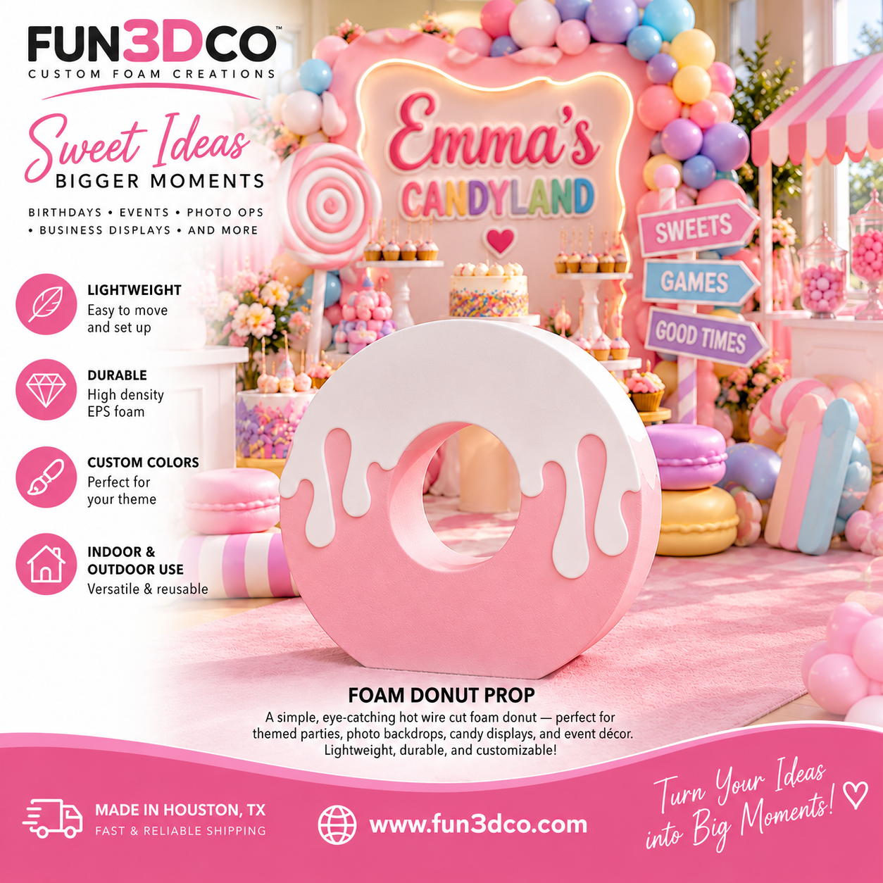Giant Foam Donut Prop